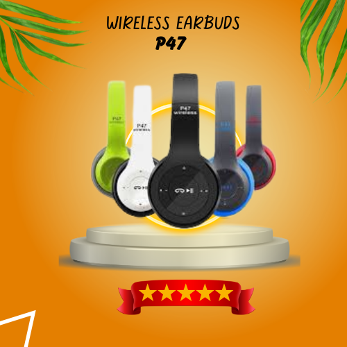 SONELUX P47 Wireless Headphones – Luxury Over-Ear Bluetooth Headset with Deep Bass, Noise Isolation, All-Day Comfort & Pre