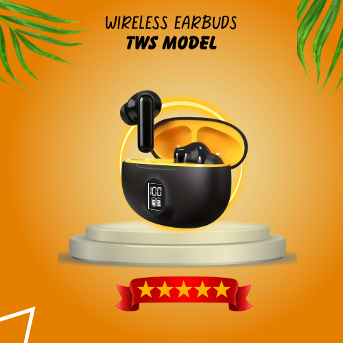 SONELUX TWS Pro Wireless Earbuds – Smart LED Display, Deep Bass Sound, Noise Reduction & Ultra-Fast Bluetooth Earphones