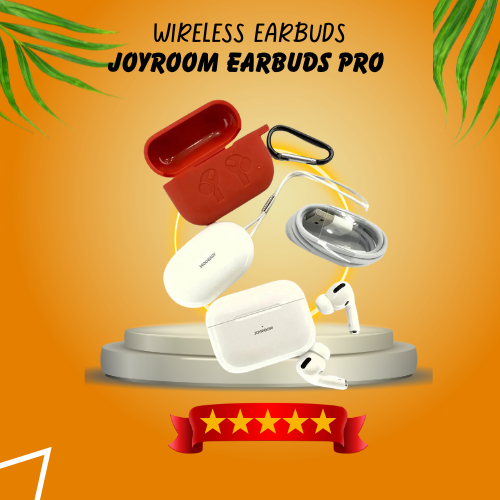 SONELUX JOYROOM Earbuds Pro – Premium Wireless Earbuds with Deep Bass, Crystal-Clear Calls, Ergonomic Fit & Stylish Protective Case